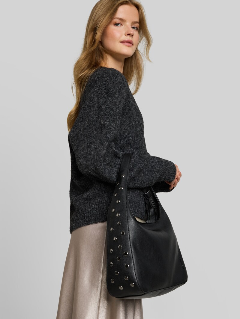 Tom Tailor TTJACARDA L Beuteltasche mit Nieten - Schwarz / Black