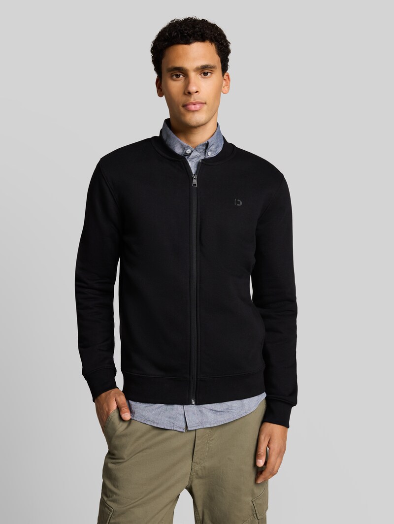 Tom Tailor Sweatjacke mit Bomberkragen - Black Tom Tailor Sweatjacke mit Bomberkragen - Black