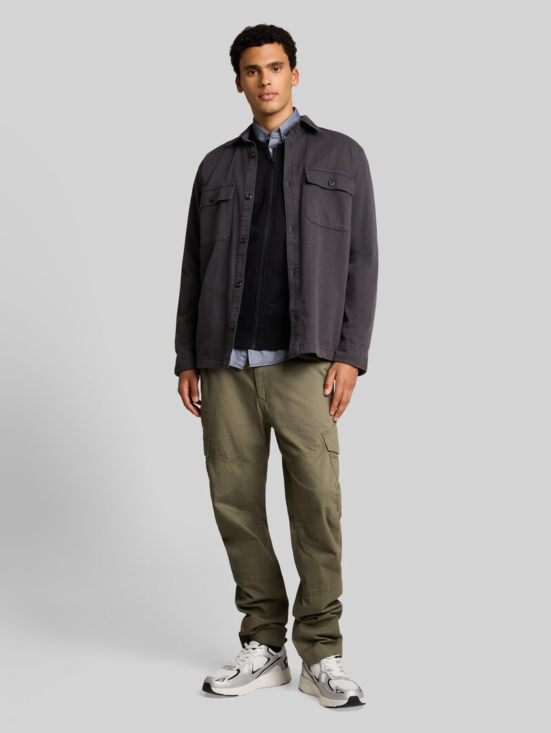 Tom Tailor Sweatjacke mit Bomberkragen - Black