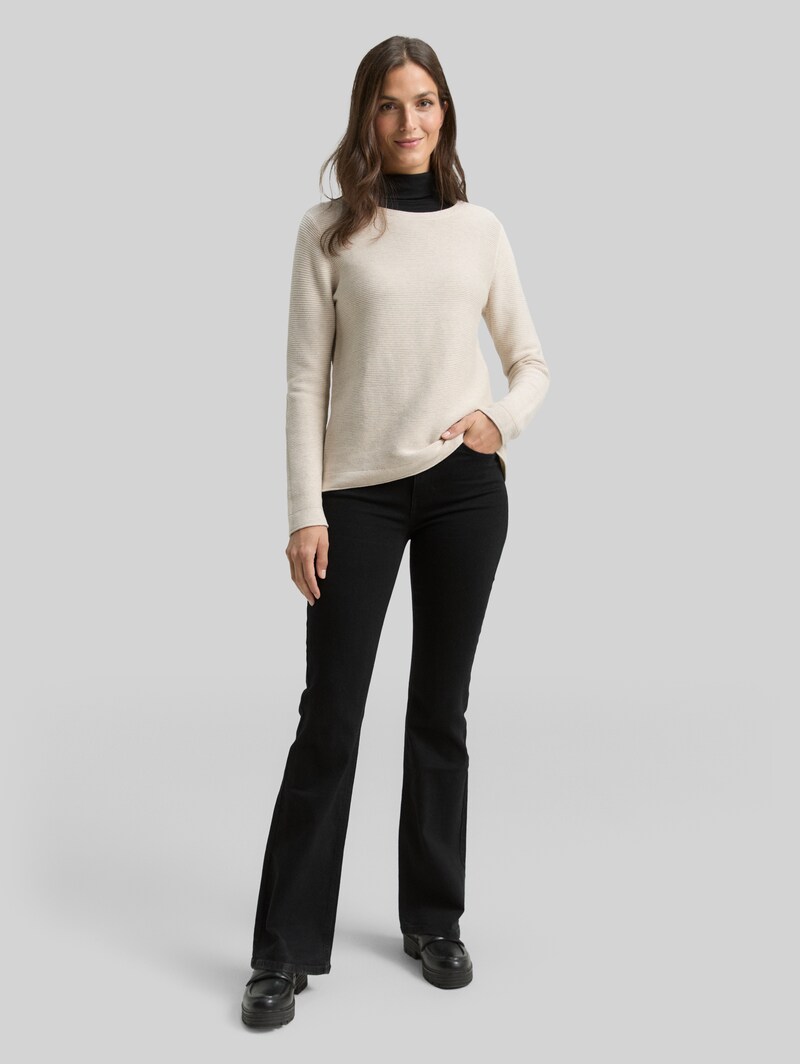 Tom Tailor TTSTELLA BOOTCUT Jeans mit Stretch - Black Denim
