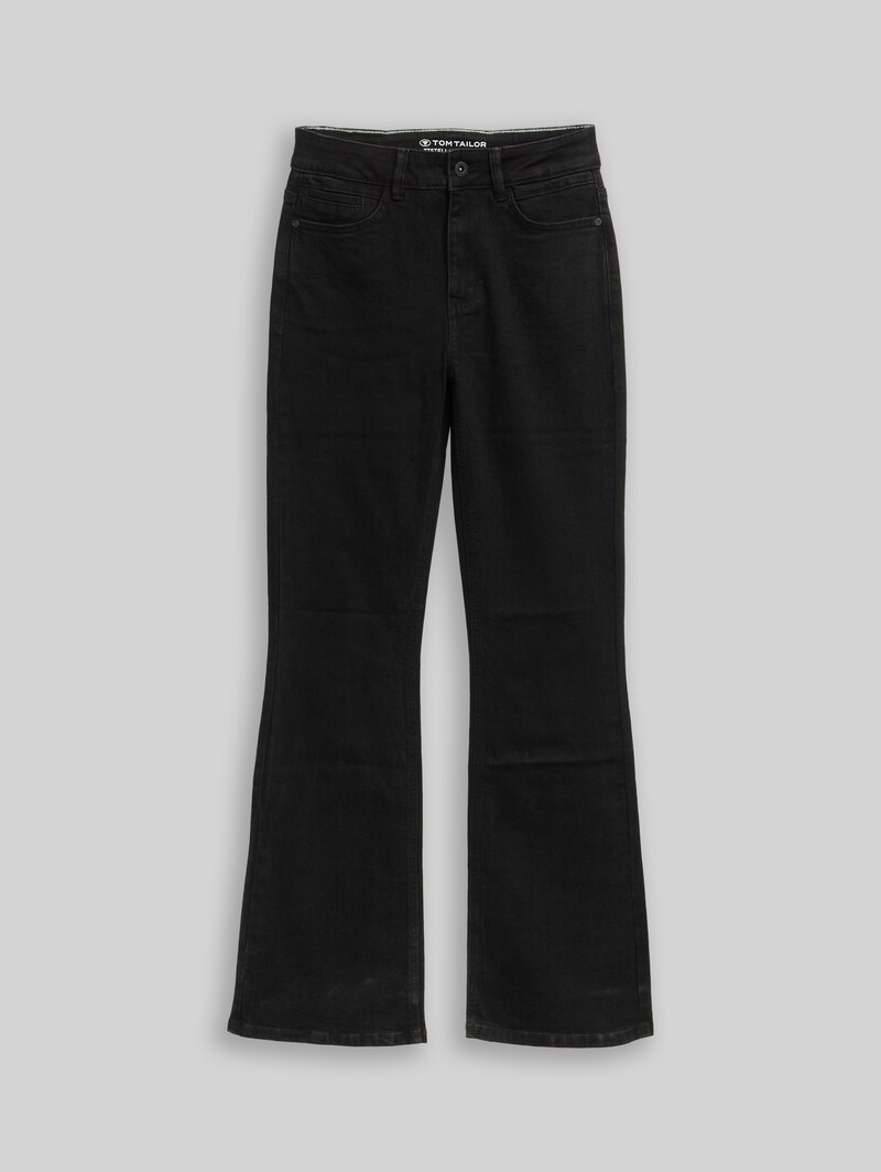 Tom Tailor TTSTELLA BOOTCUT Jeans mit Stretch - Black Denim