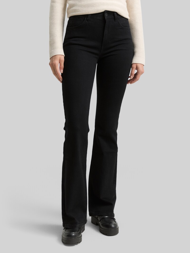 Tom Tailor TTSTELLA BOOTCUT Jeans mit Stretch - Black Denim