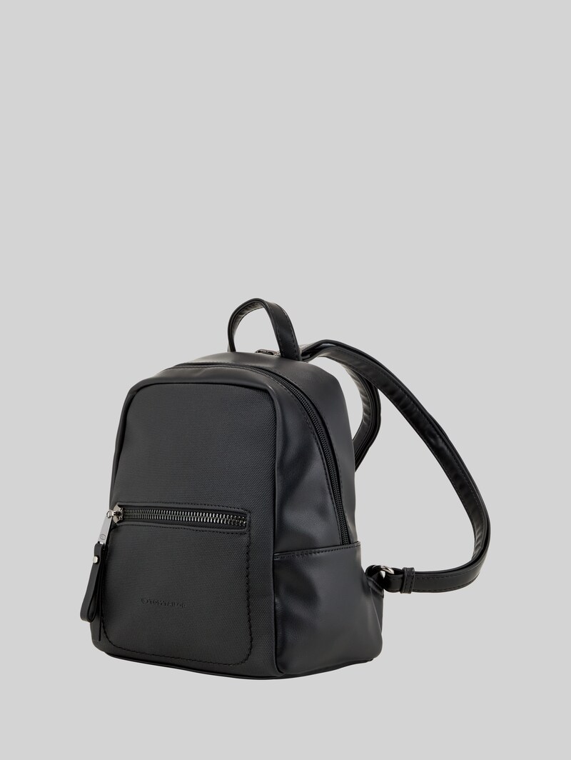 Tom Tailor TTTAMARA S Rucksack in Canvas-Optik - Schwarz / Black