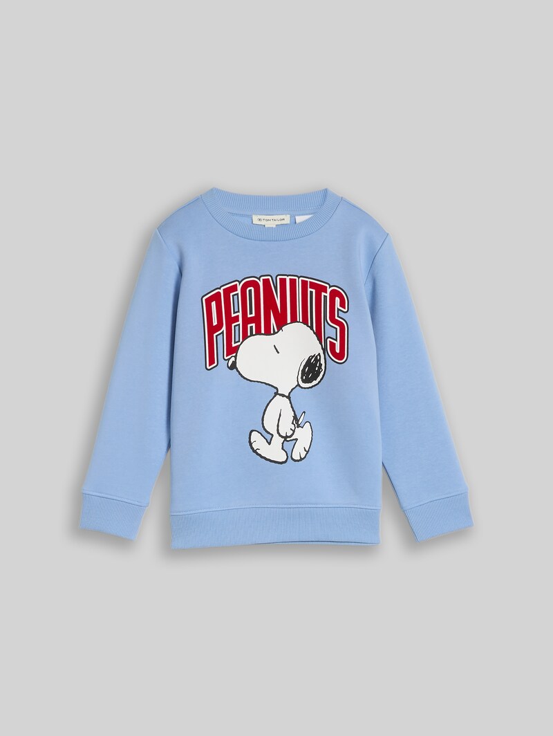 Tom Tailor Sweatshirt mit Snoopy-Print - Light Blue