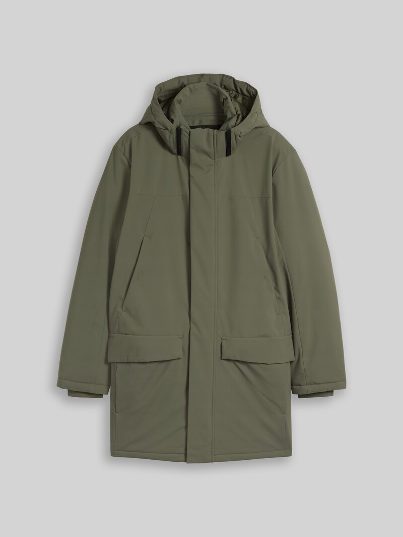 Tom Tailor Relaxed Fit Parka mit abnehmbarer Kapuze - Urban Olive Green
