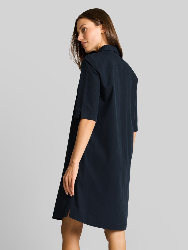 Tom Tailor Blusenkleid mit Eingriffstaschen - Sky Captain Blue