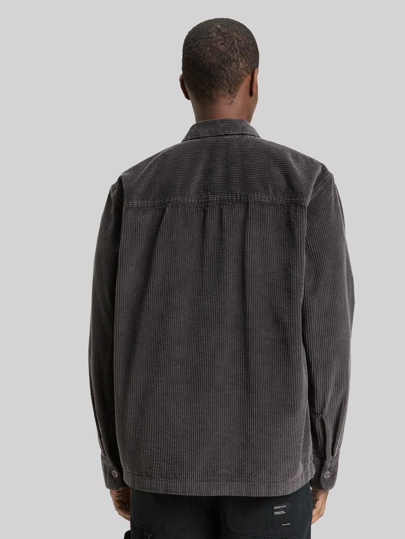 Tom Tailor Overshirt aus Cord - Tarmac Grey