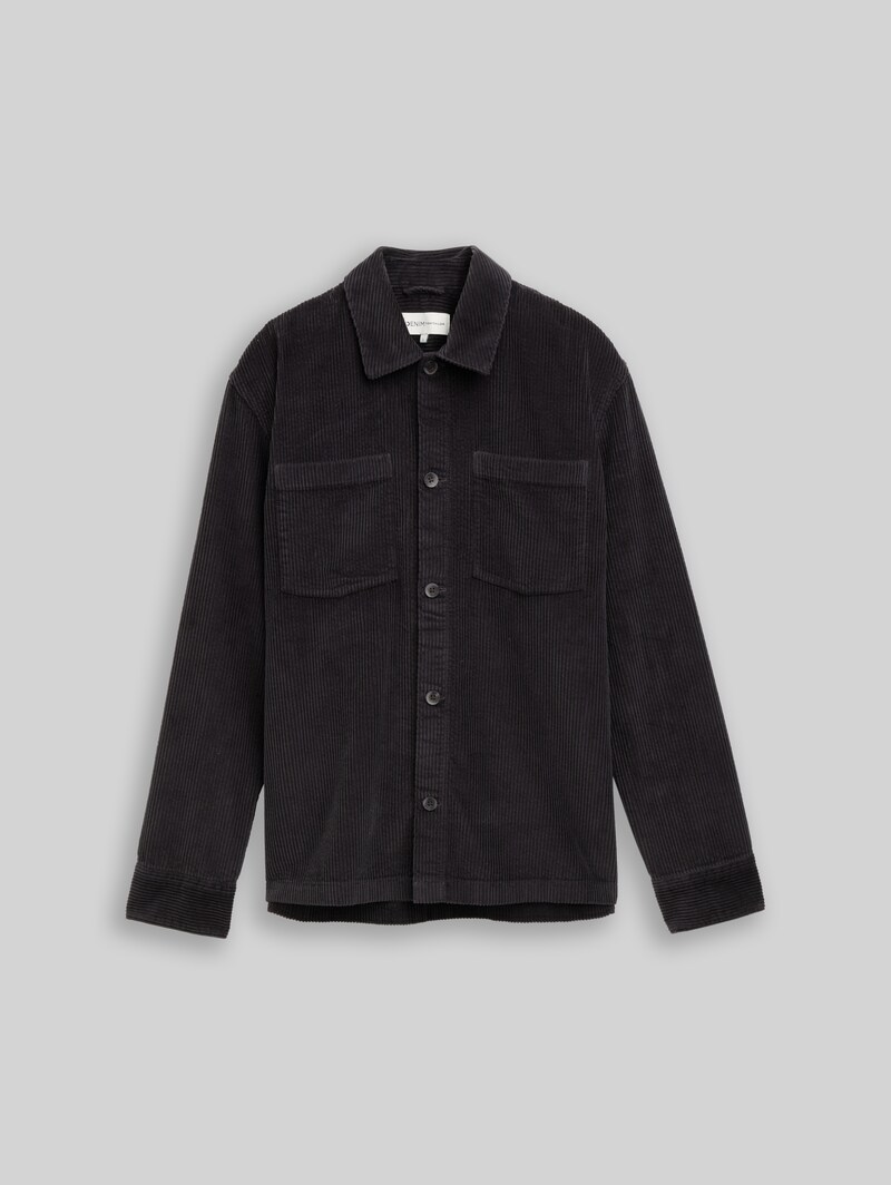 Tom Tailor Overshirt aus Cord - Tarmac Grey