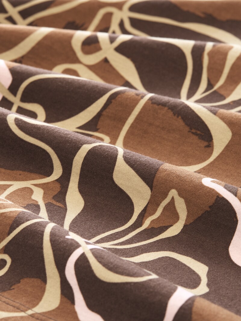 Tom Tailor Plus Size - Blusenshirt mit Blumenmuster - Brown Big Flower Design