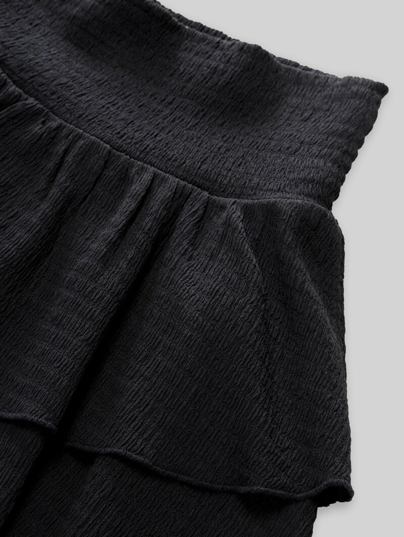 Tom Tailor Mini-Rock mit Volants - Coal Grey