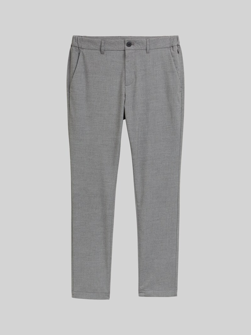 Tom Tailor Ultralight Travis Slim Chino Hose - Grey Black Grindle