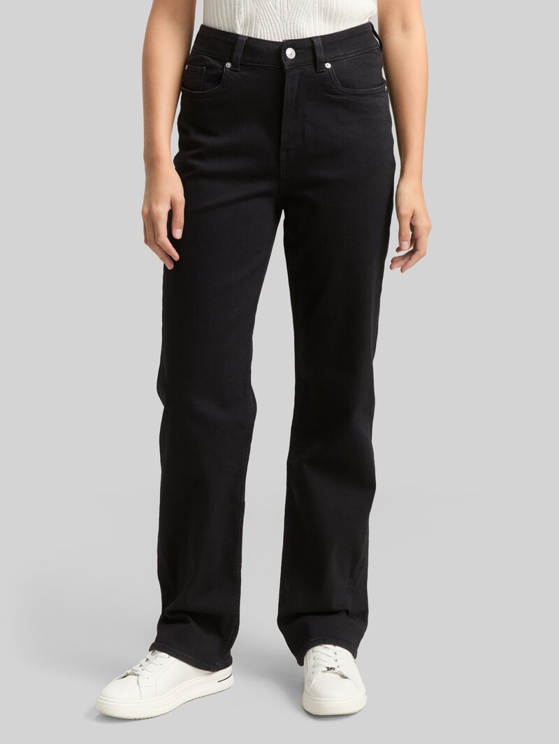 Tom Tailor TTELIN STRAIGHT Jeans - Black Black Denim