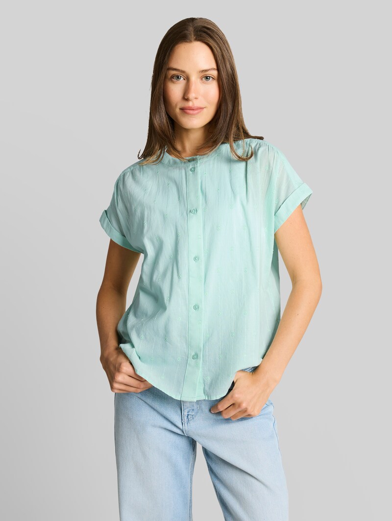 Tom Tailor Loose Fit Bluse - Blue Haze Tom Tailor Loose Fit Bluse - Blue Haze