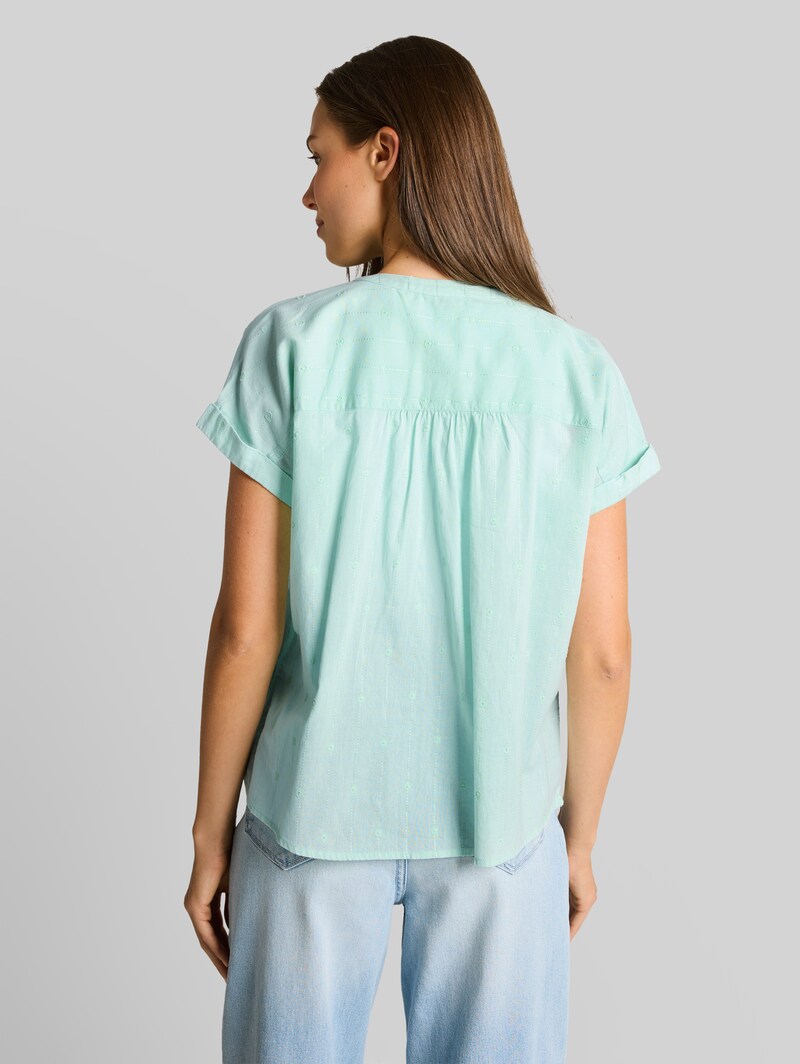 Tom Tailor Loose Fit Bluse - Blue Haze