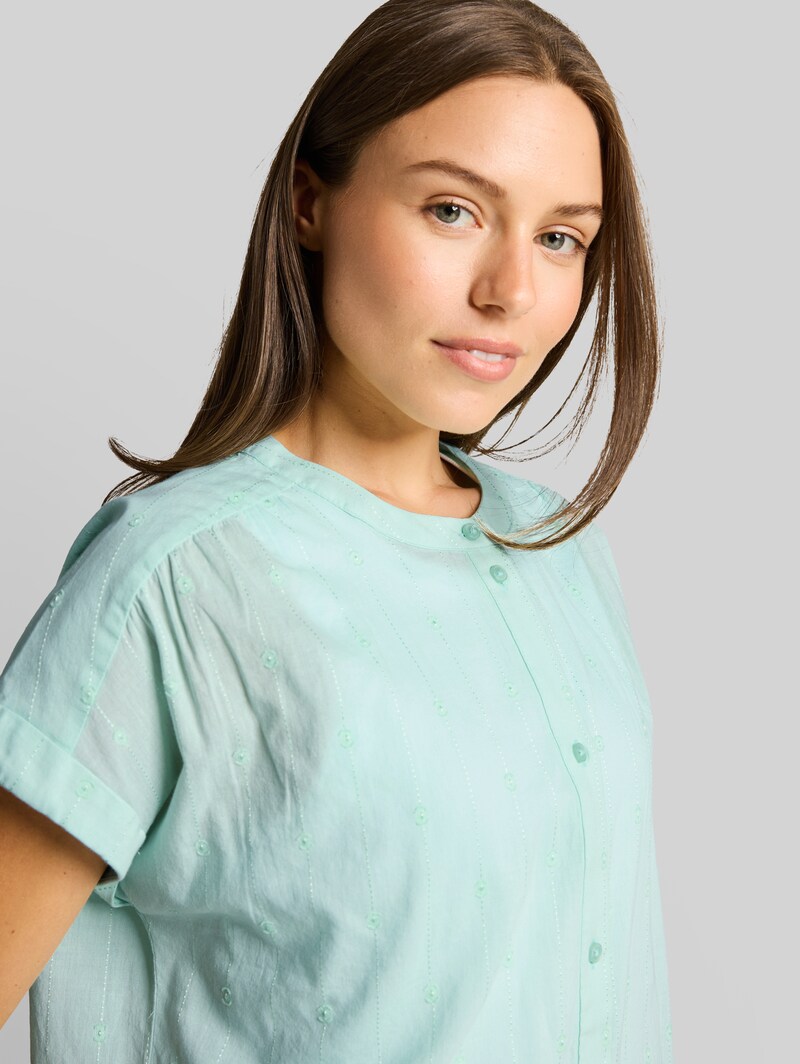 Tom Tailor Loose Fit Bluse - Blue Haze