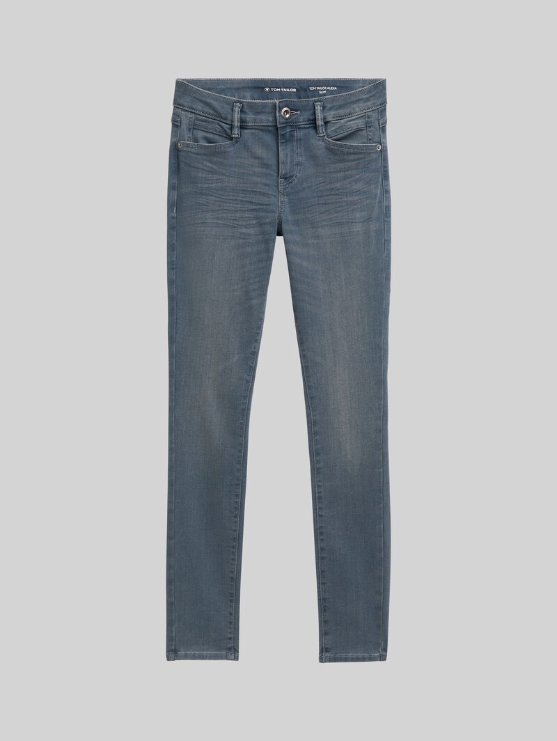 Tom Tailor TTALEXA SLIM Jeans - Mid Stone Blue Grey Denim