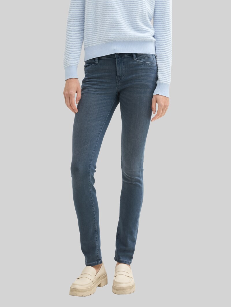 Tom Tailor TTALEXA SLIM Jeans - Mid Stone Blue Grey Denim
