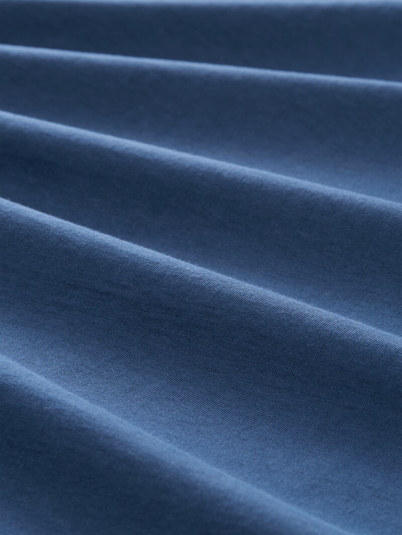 Tom Tailor Basic Langarmshirt aus Baumwolle - Dark Duck Blue