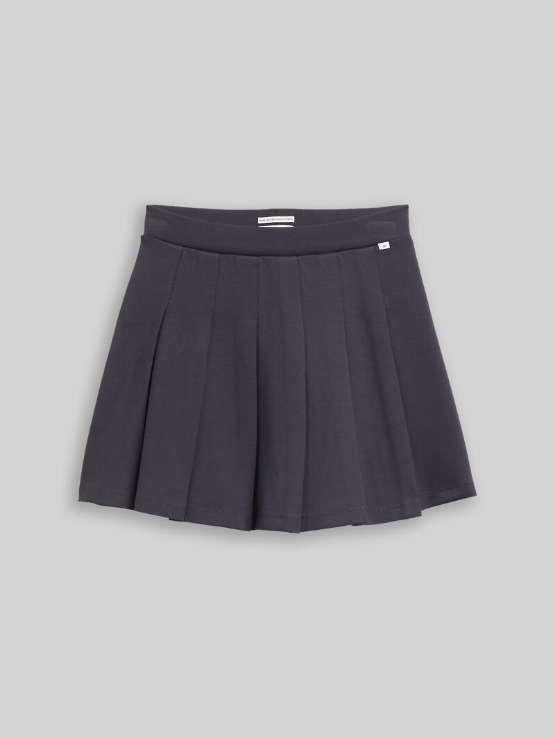 Tom Tailor Mini Plissee Rock - Coal Grey