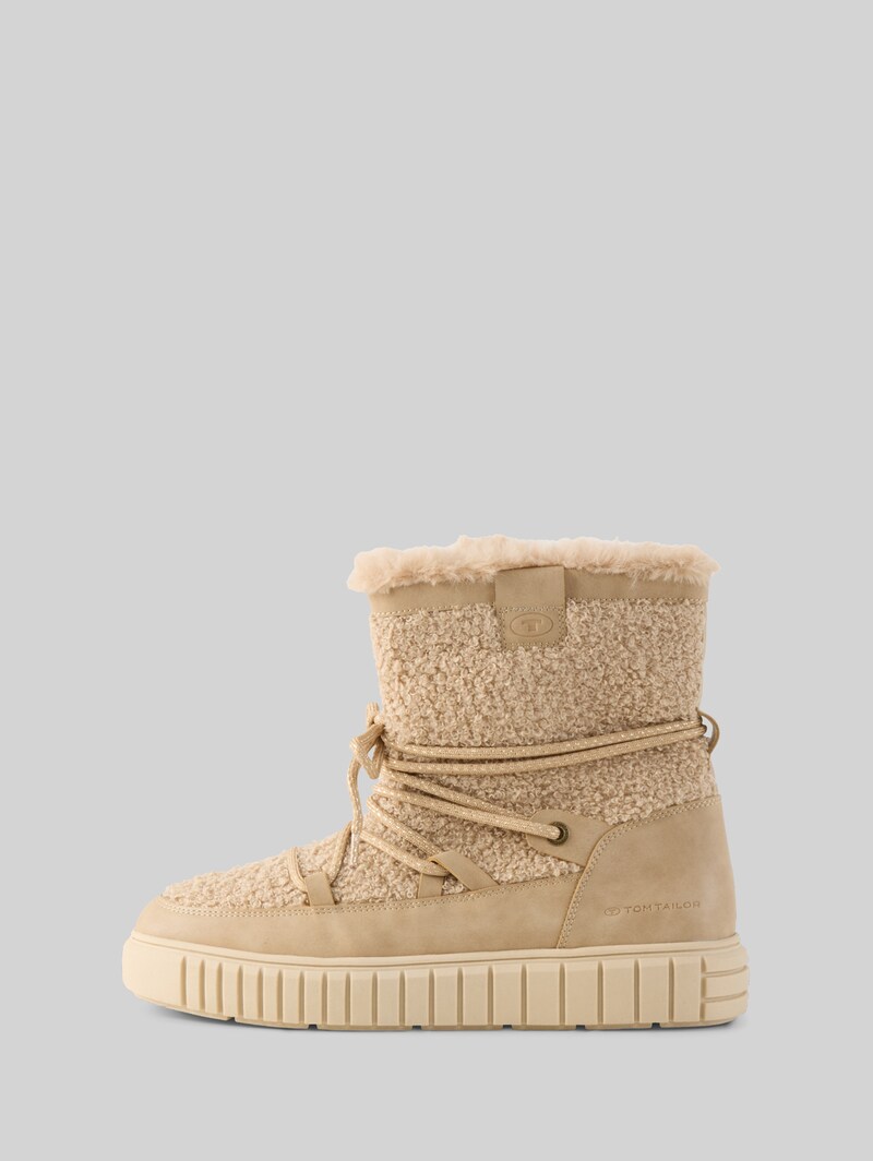 Tom Tailor Gefütterte Schneestiefel - Sand