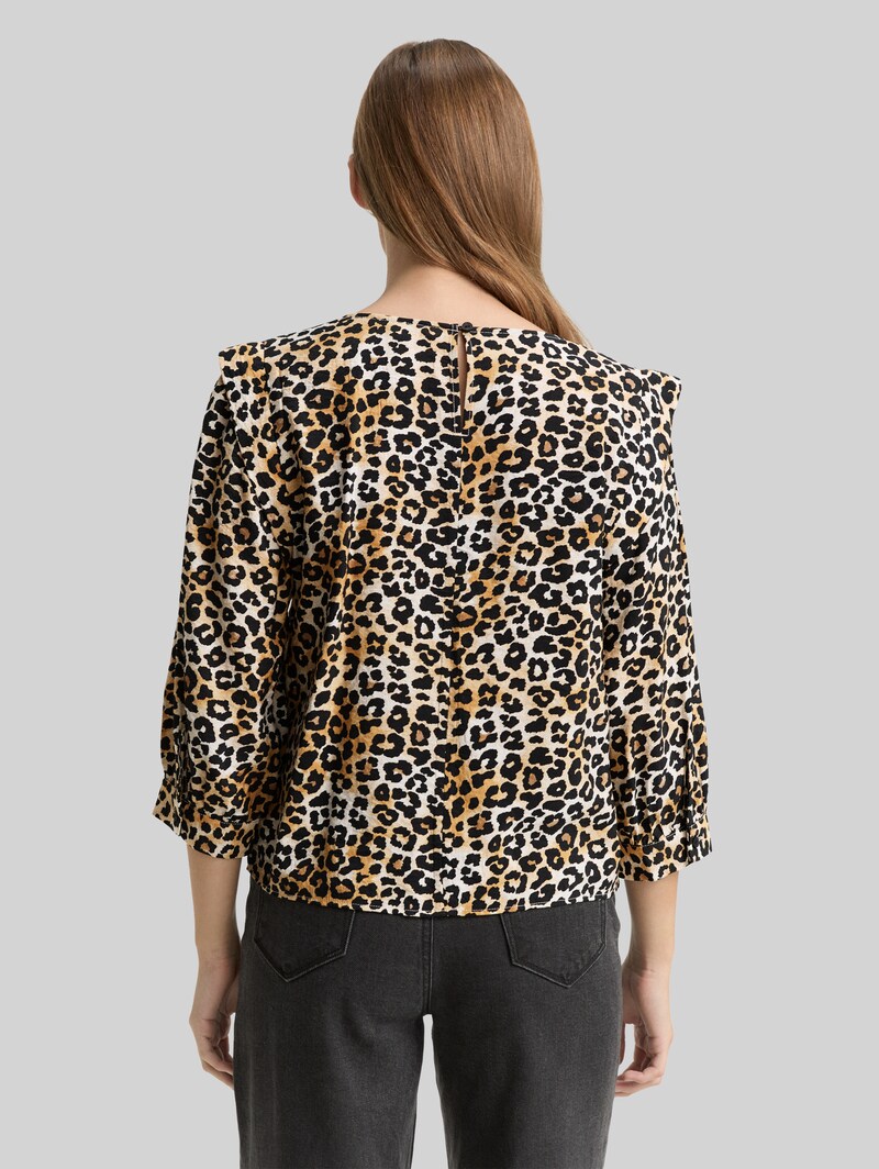 Tom Tailor Loose Fit Bluse - Leo Print