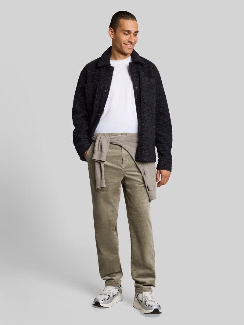 Tom Tailor Relaxed Fit Cordhose - Dark Sage Green