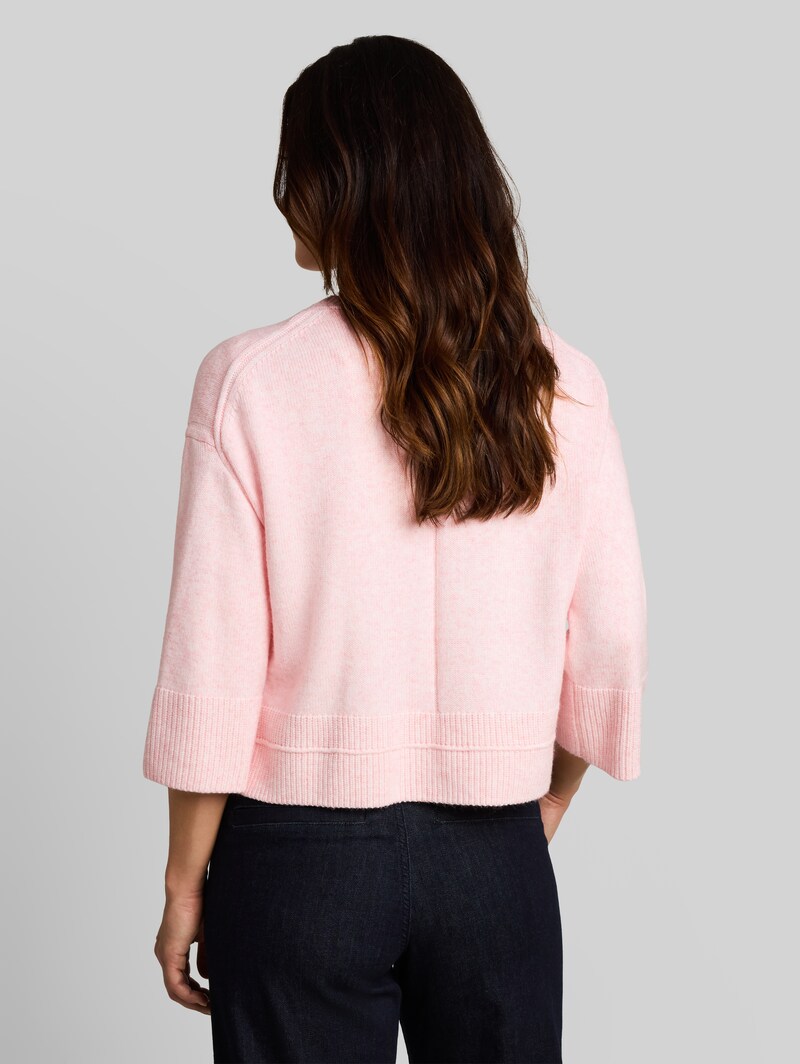 Tom Tailor Loose Fit Cosy Strickpullover - Light Pastel Pink Melange