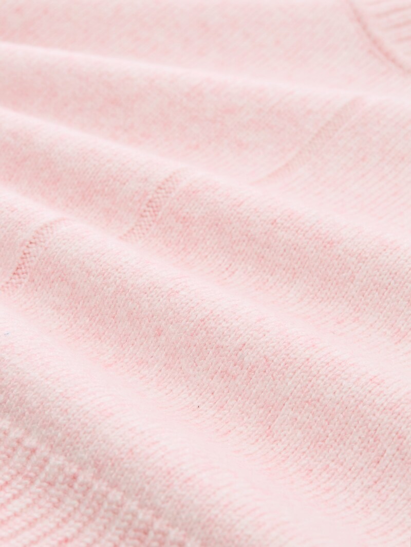 Tom Tailor Loose Fit Cosy Strickpullover - Light Pastel Pink Melange
