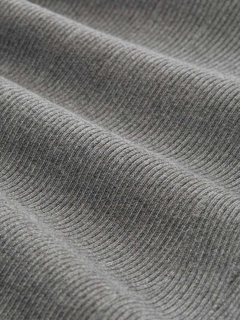 Tom Tailor Tight Fit Strickpullover - Stormy Gray Melange
