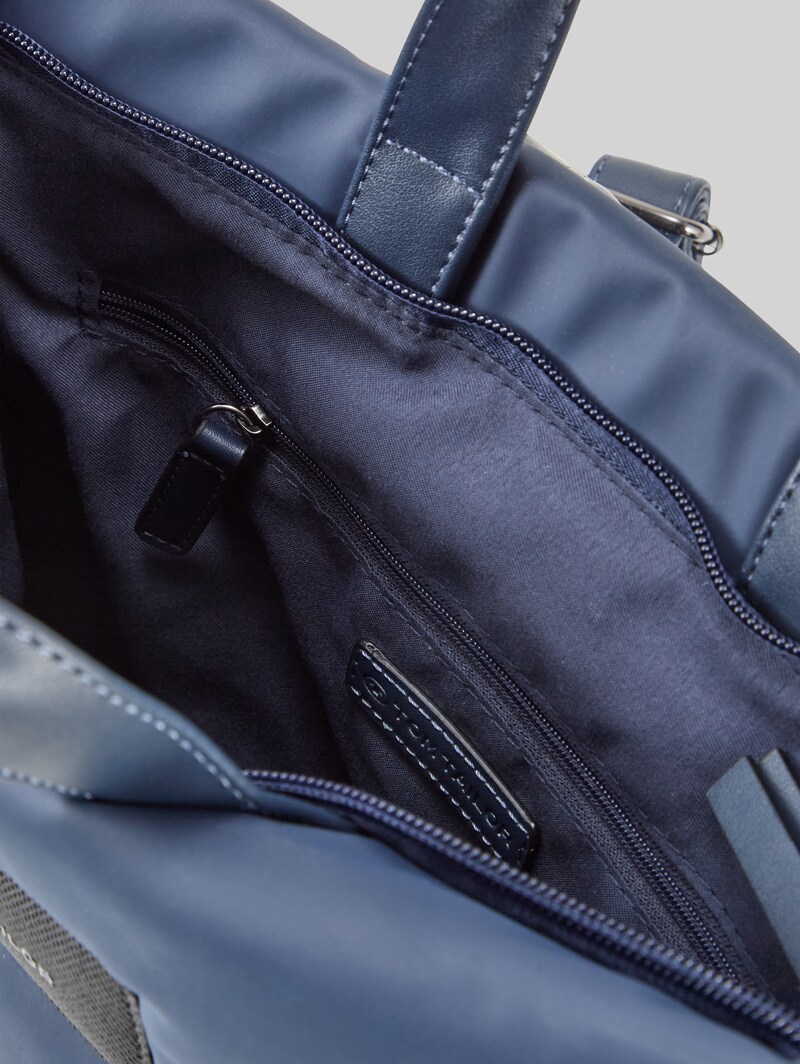 Tom Tailor TTPATTI M Rucksack aus wasserabweisendem recyceltem Nylon - Dark Blue