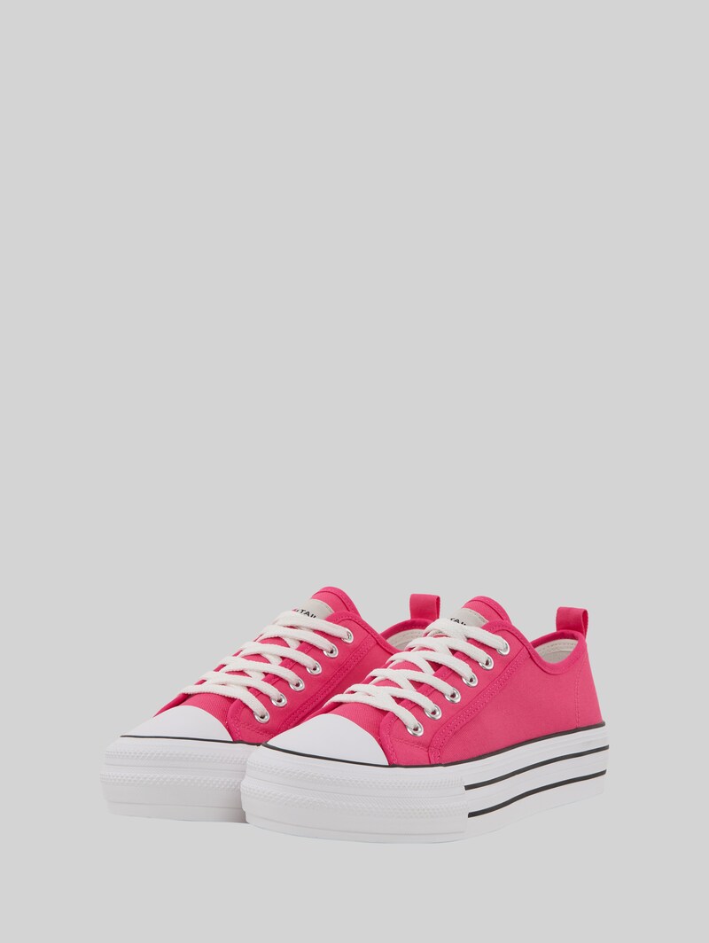 Tom Tailor Sneaker mit Plateau - Pink