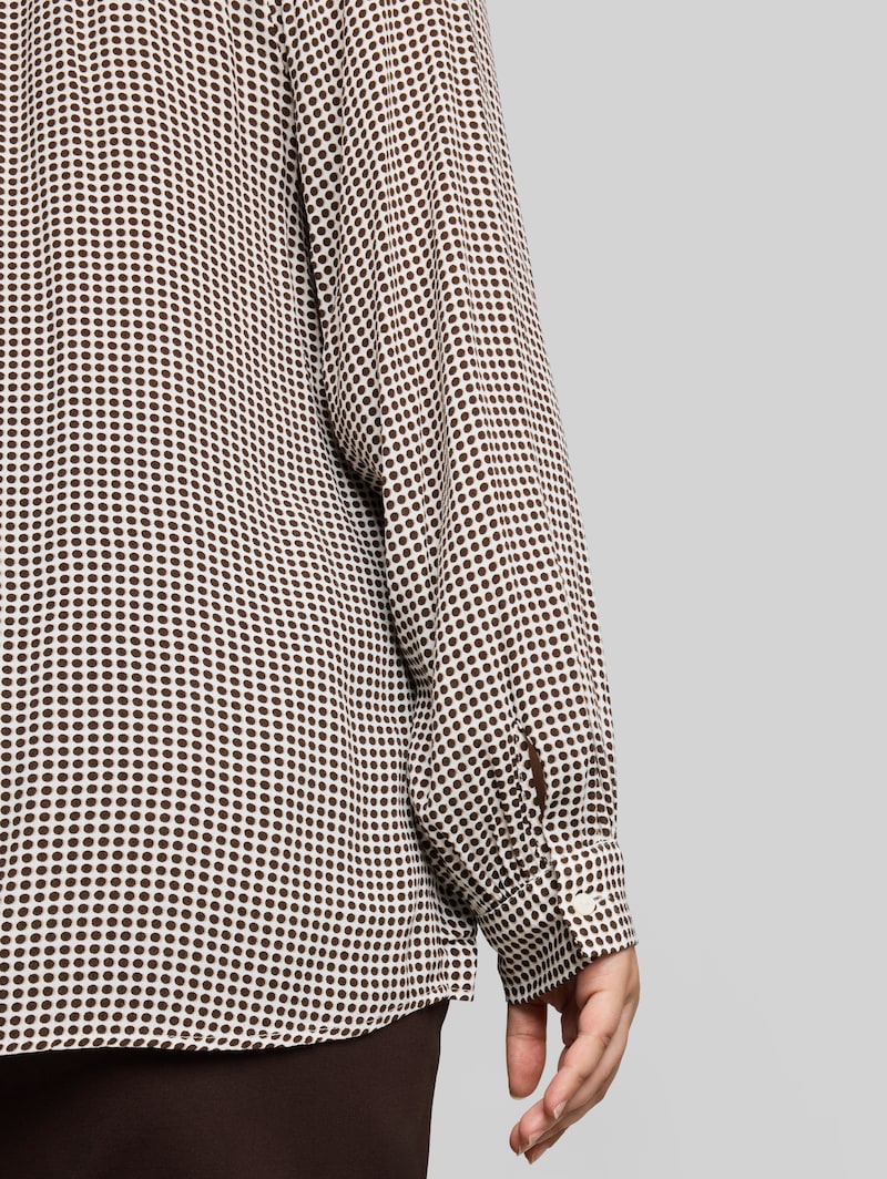 Tom Tailor Plus Size - Bluse aus Viskose - Small Brown Dot Print