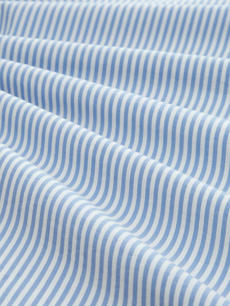Tom Tailor Loose Fit Hemd mit Streifen - Blue White Strripe