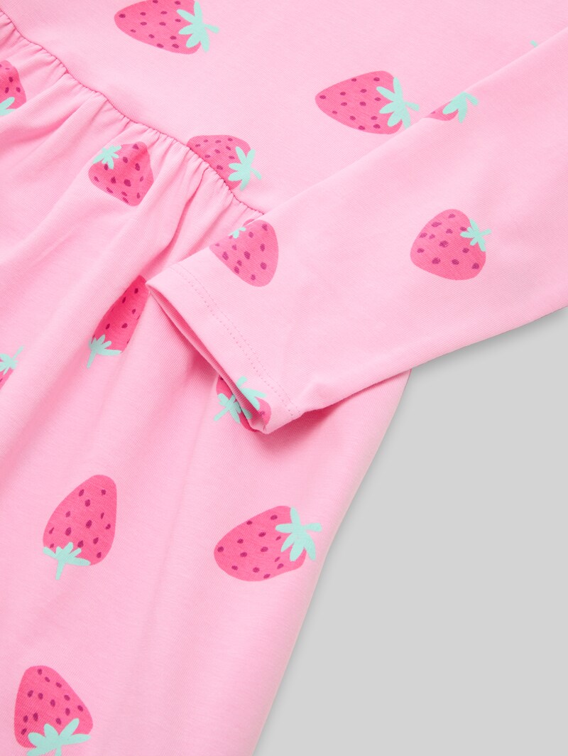 Tom Tailor Mini-Kleid aus Jersey - Big Pink Strawberry Print