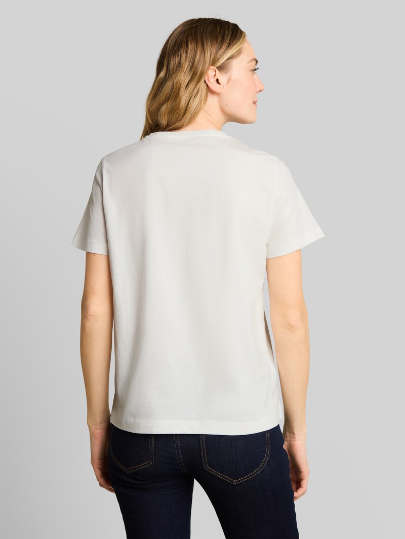 Tom Tailor T-Shirt mit Print - Whisper White