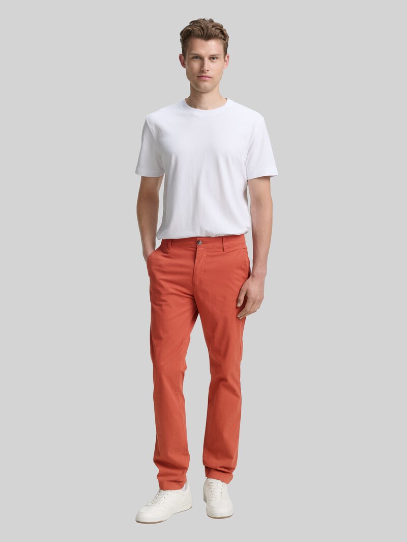 Tom Tailor Regular Fit Chino Hose - Rust Red