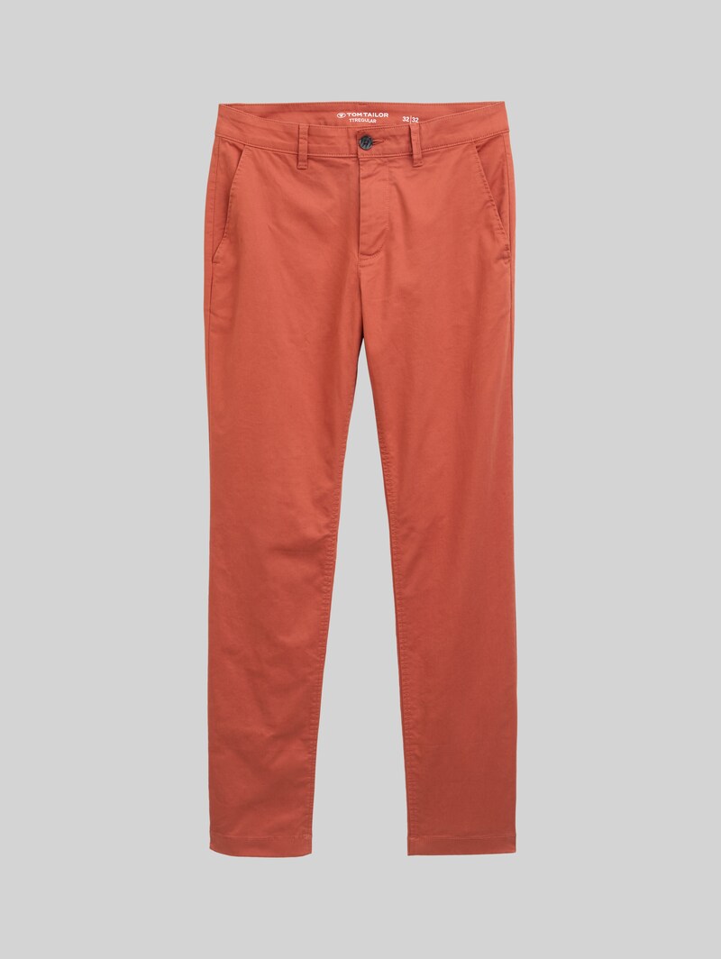 Tom Tailor Regular Fit Chino Hose - Rust Red