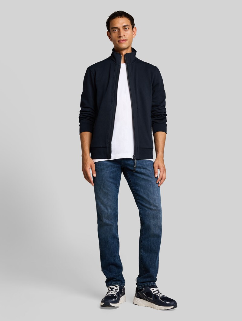 Tom Tailor Sweatjacke mit Stehkragen - Sky Captain Blue