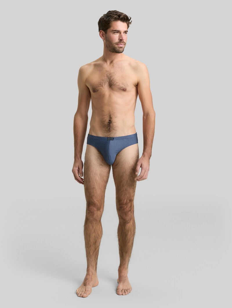 Tom Tailor Slips aus Baumwolle im 2er-Pack - Blue-medium-vertical Stripe
