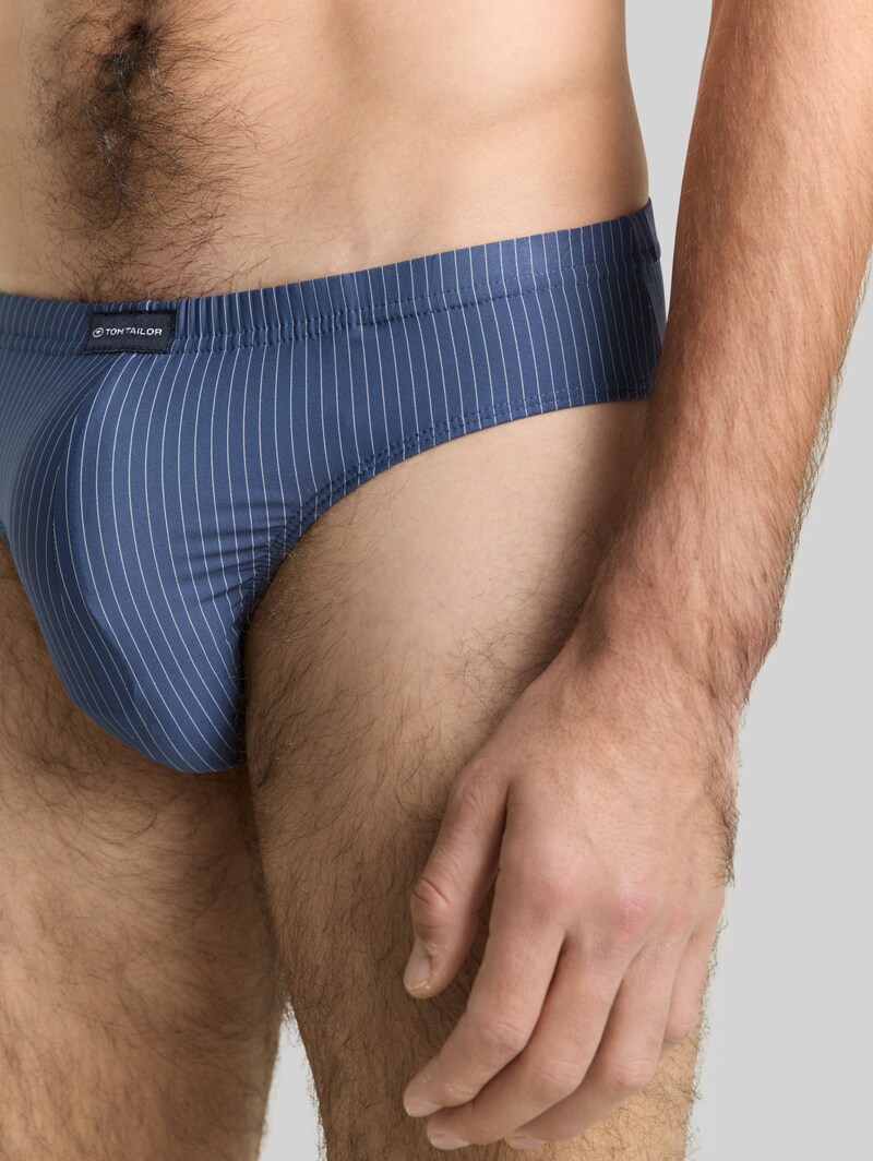 Tom Tailor Slips aus Baumwolle im 2er-Pack - Blue-medium-vertical Stripe