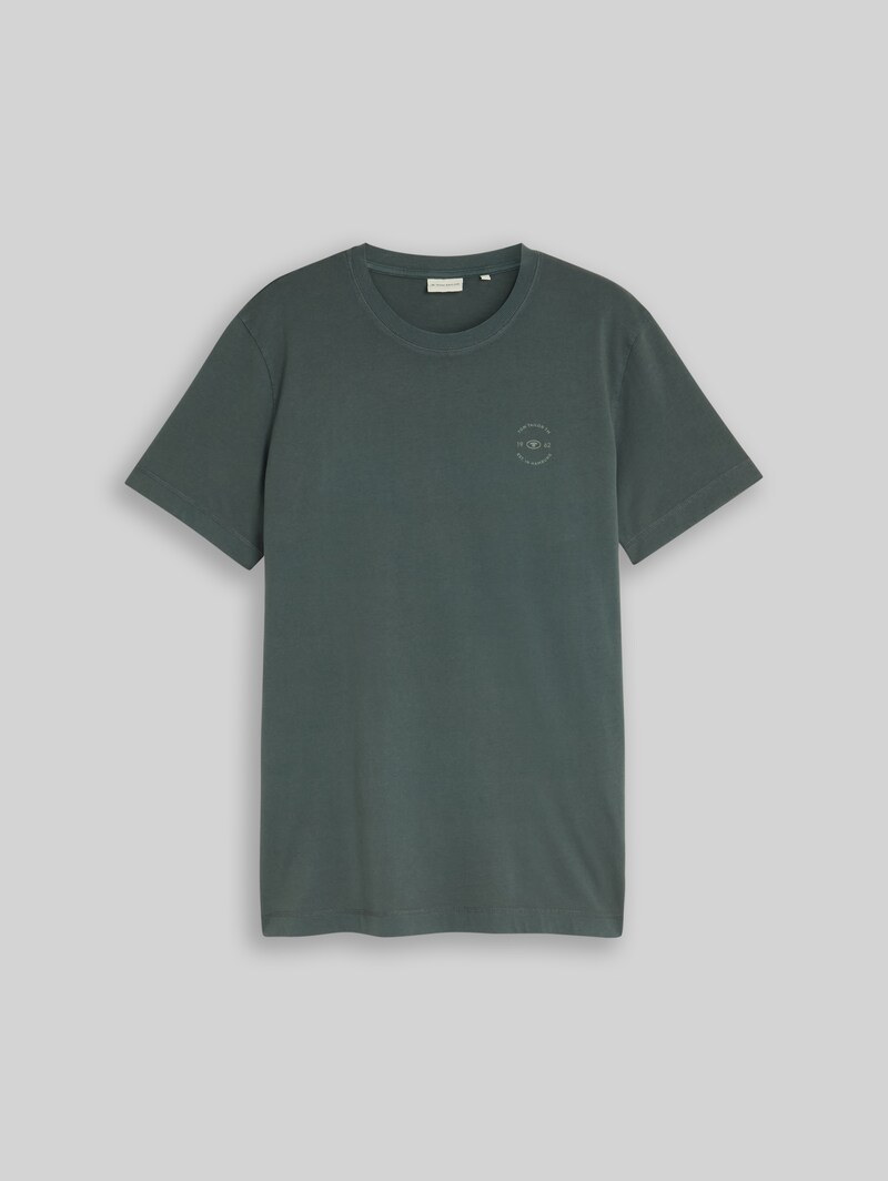 Tom Tailor T-Shirt mit Logo-Print - Darkest Olive