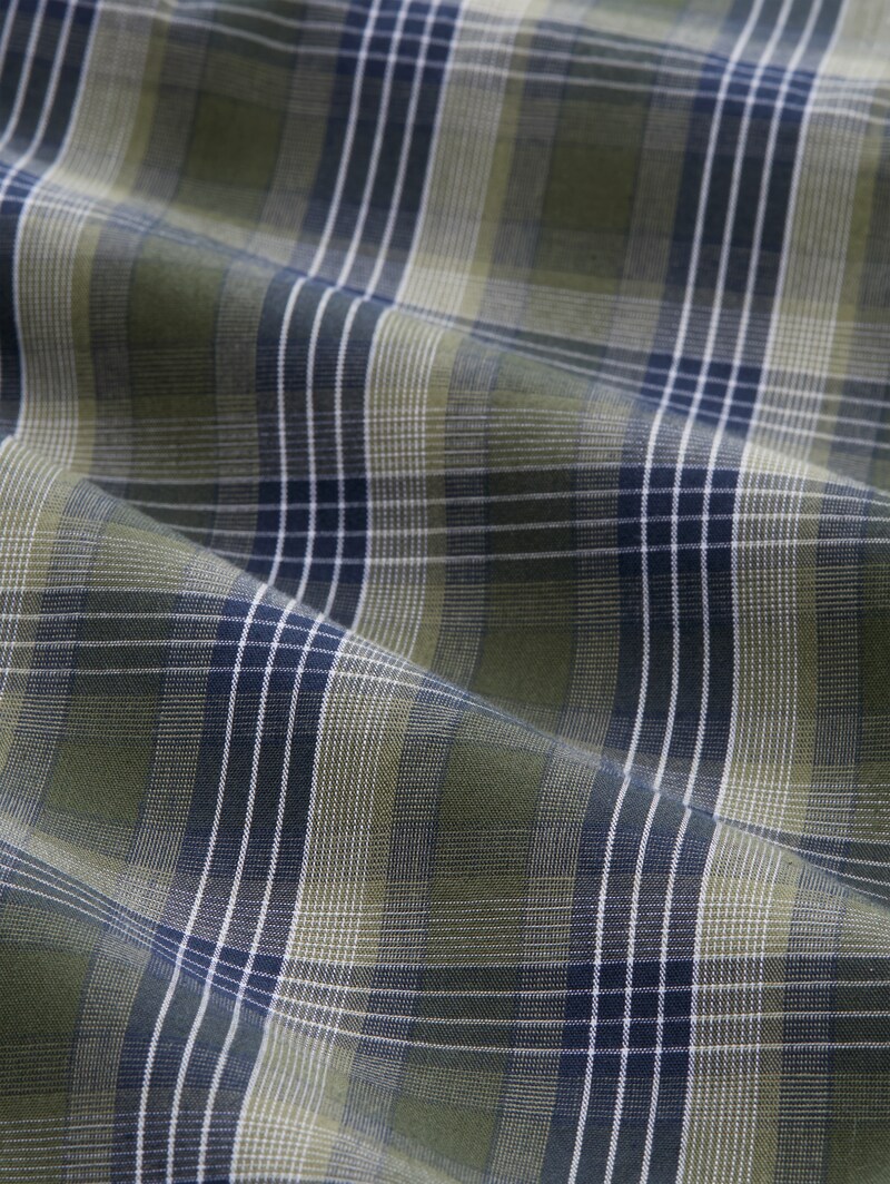 Tom Tailor Pyjama-Hose aus Baumwolle - Green-dark-check