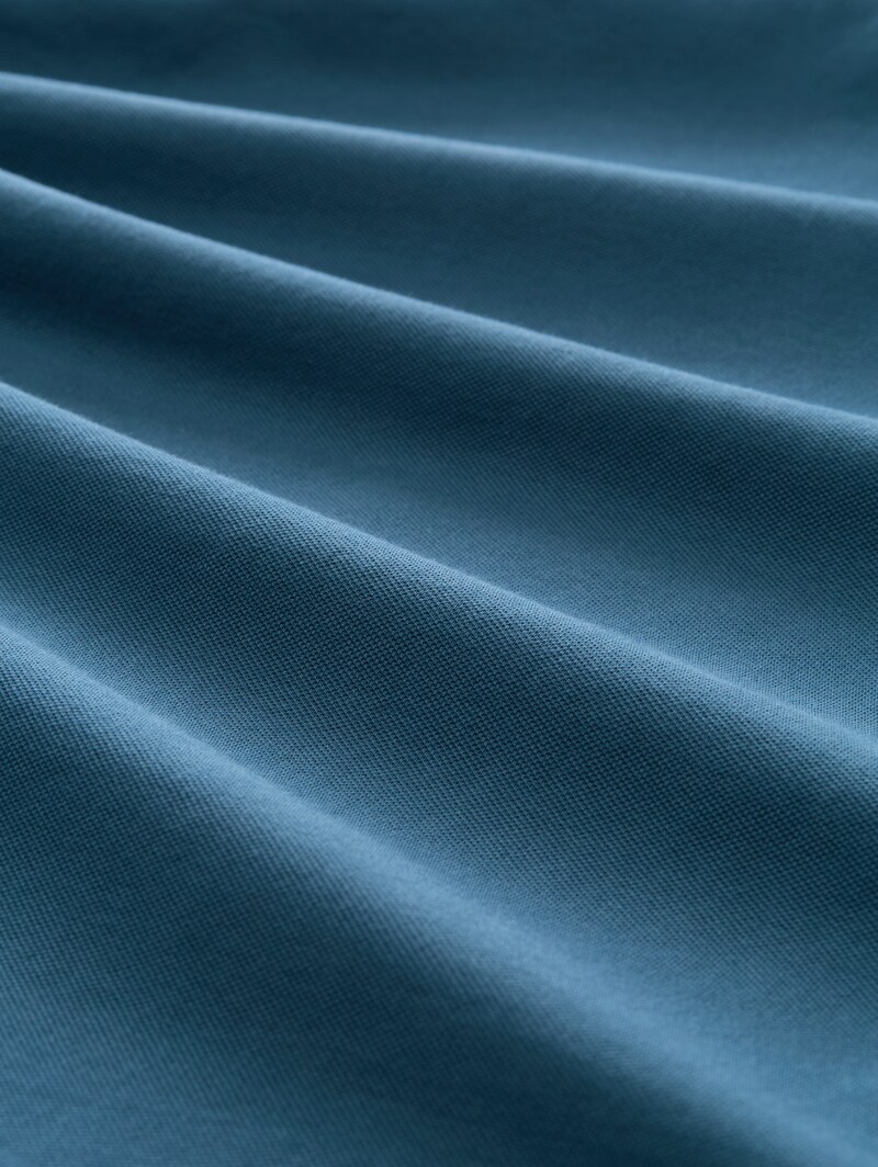 Tom Tailor Piqué Poloshirt mit Logo-Print - Real Teal Blue