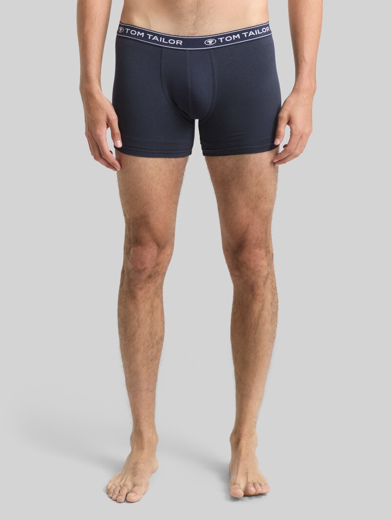 Tom Tailor Mittellange Boxershorts im 3er-Pack - Red-medium-solid