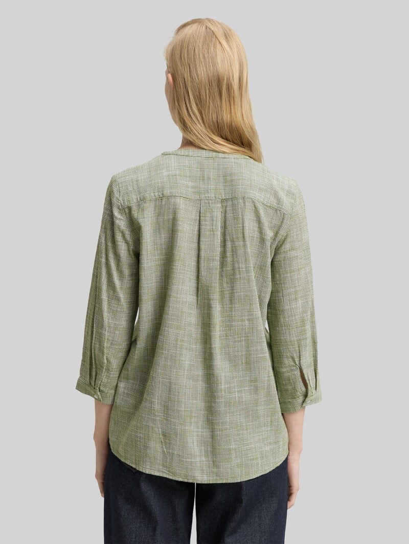 Tom Tailor Bluse aus Baumwolle - Deep Ivy Green