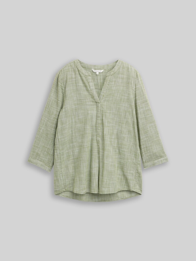 Tom Tailor Bluse aus Baumwolle - Deep Ivy Green