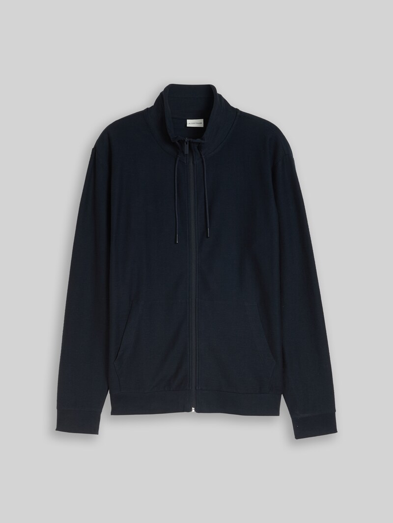Tom Tailor Sweatjacke mit Stehkragen - Sky Captain Blue