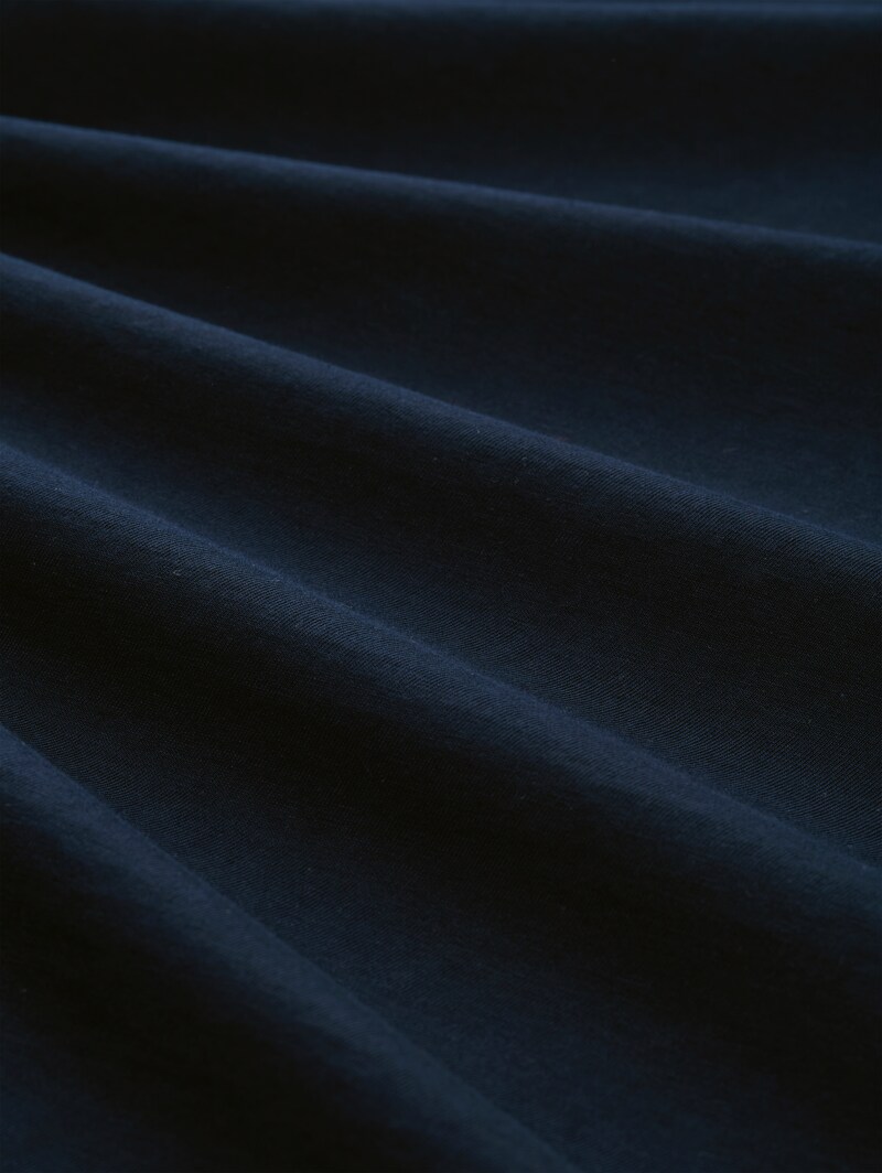 Tom Tailor Relaxed Fit T-Shirt mit Rückenprint - Sky Captain Blue