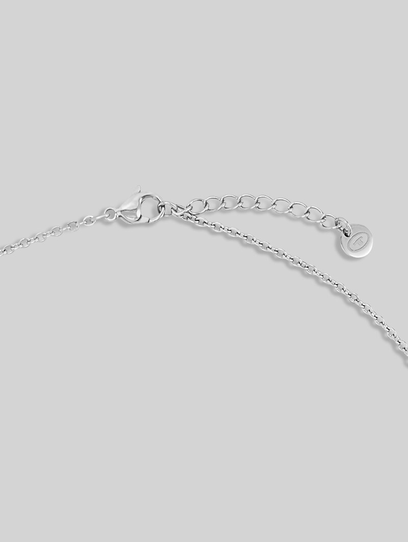 Tom Tailor Halskette mit Anhänger aus Edelstahl silber - Silver