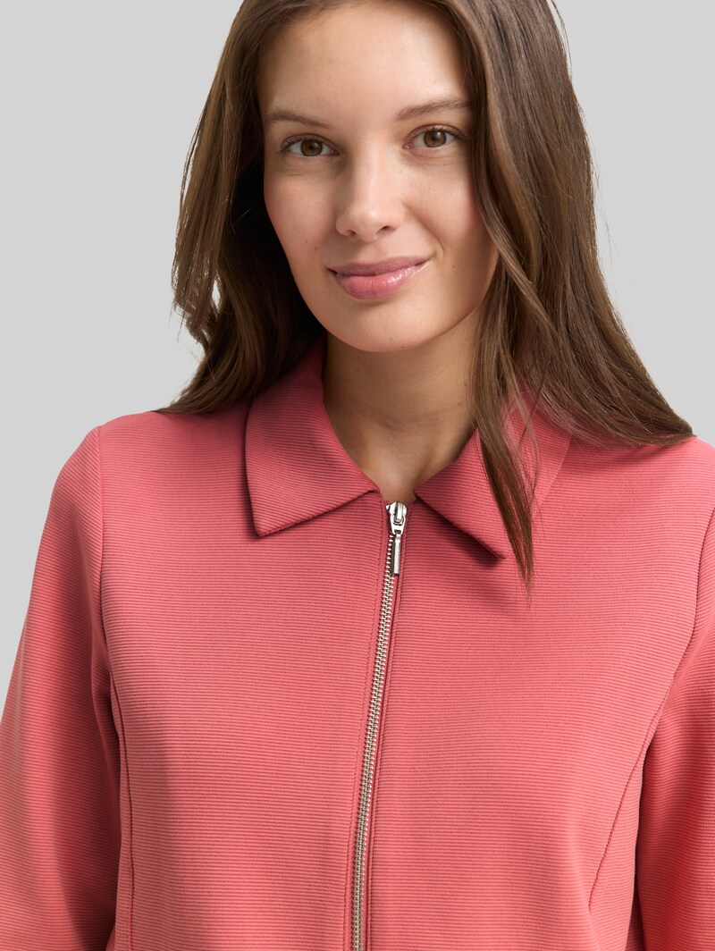 Tom Tailor Regular Fit Jacke mit Reißverschluss - Cozy Pink
